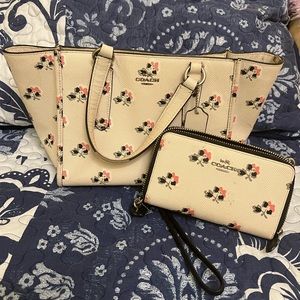 Coach bag and wallet